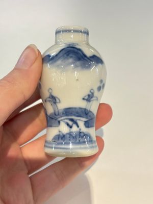 18 Chinese blue and white wares, Kangxi and later — photo 95