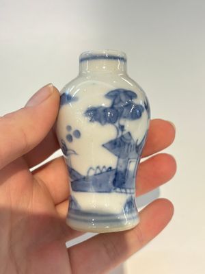 18 Chinese blue and white wares, Kangxi and later — photo 96