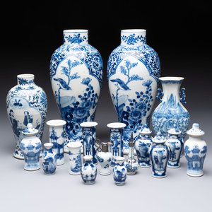 18 Chinese blue and white wares, Kangxi and later — photo 1