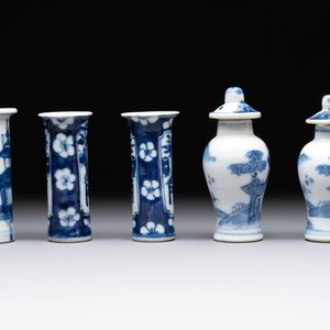 18 Chinese blue and white wares, Kangxi and later — photo 11