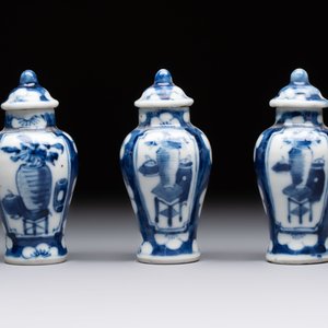 18 Chinese blue and white wares, Kangxi and later — photo 16