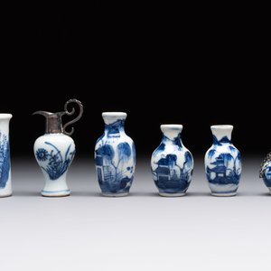 18 Chinese blue and white wares, Kangxi and later — photo 22