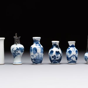 18 Chinese blue and white wares, Kangxi and later — photo 23