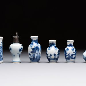 18 Chinese blue and white wares, Kangxi and later — photo 25