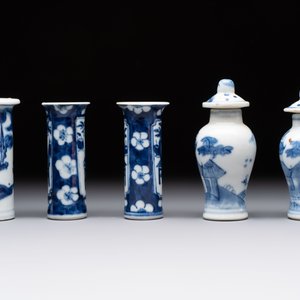 18 Chinese blue and white wares, Kangxi and later — photo 9