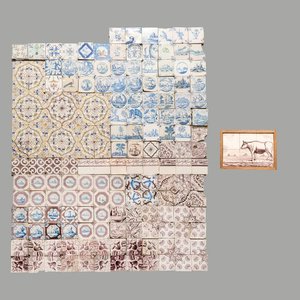 180 blue, white, manganese and polychrome Dutch Delft tiles, 17th C. and later — photo 1
