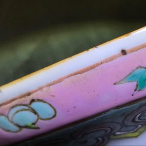 19世纪 粉彩花鸟纹瓶 一对 — 照片 10