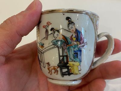 19 Chinese famille rose cups and 15 saucers, Qianlong — photo 3