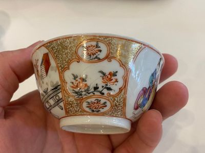 19 Chinese famille rose koppen en 15 schotels, Qianlong — foto 15