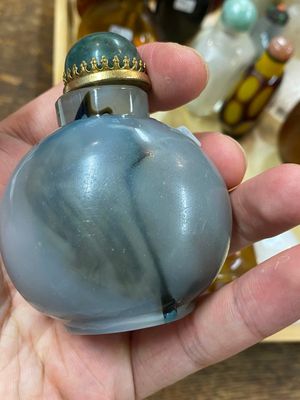 19 Chinese snuifflessen in glas, 19/20e eeuw — foto 17