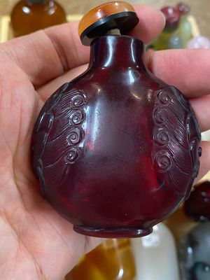 19 Chinese snuifflessen in glas, 19/20e eeuw — foto 62