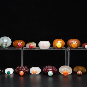 19 Chinese snuifflessen in glas, 19/20e eeuw — foto 6