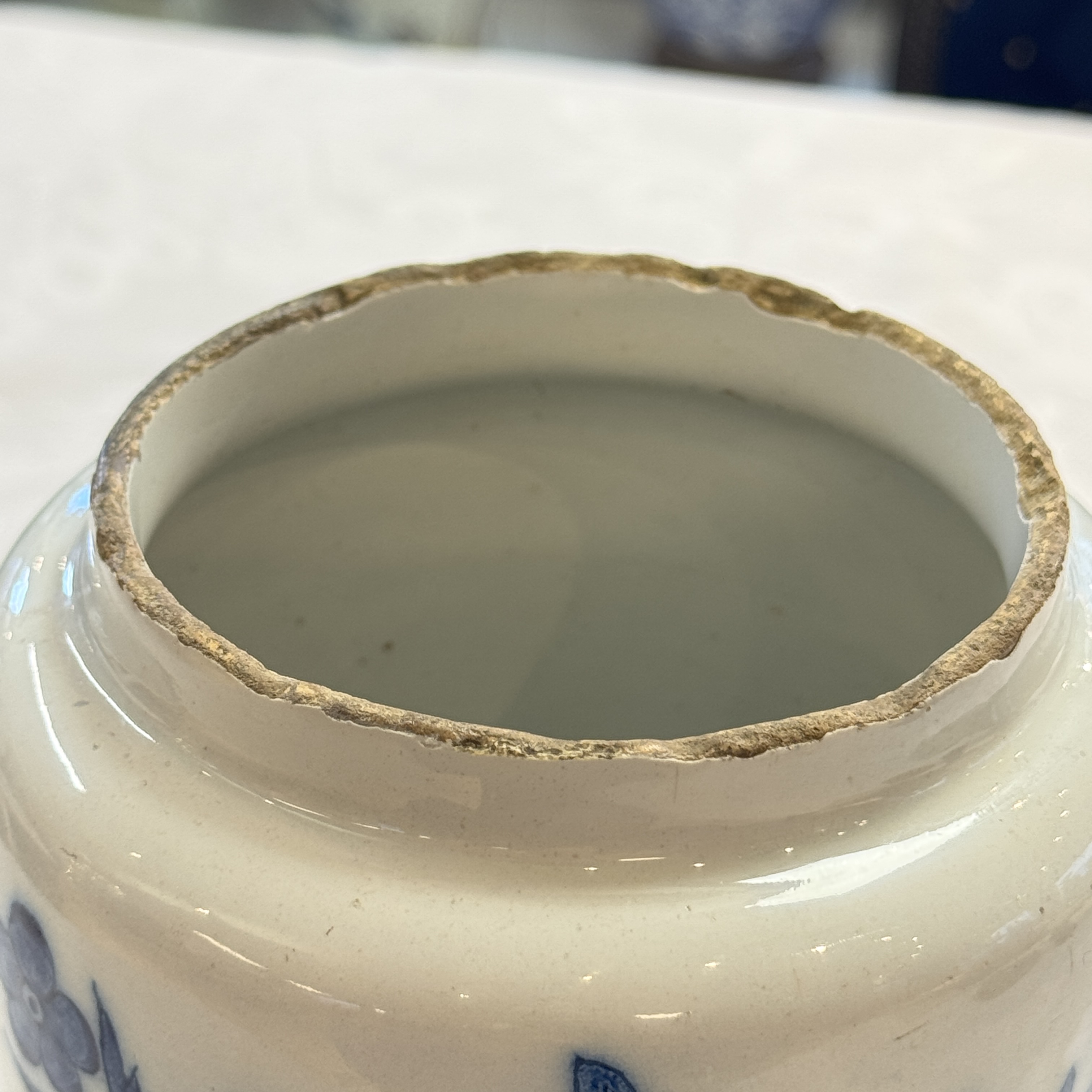 A pair of blue and white Dutch Delft albarelli-type apothecary jars — photo 7