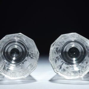 2 verrres gravés au sujets maçonniques, 20ème siècle — photo 6