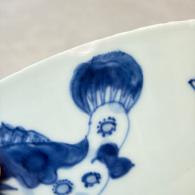 A Chinese blue and white 'Pikes' bowl — photo 7