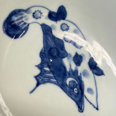 A Chinese blue and white 'Pikes' bowl — photo 11