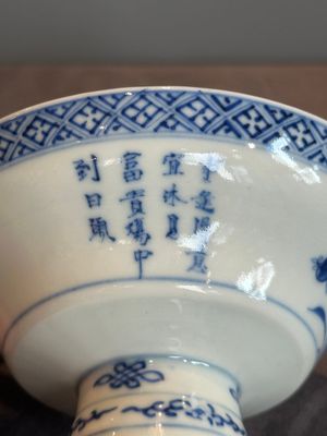 22 Chinese blue and white wares, 19/20th C. — foto 8