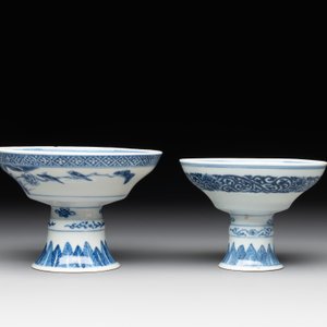 22 Chinese blue and white wares, 19/20th C. — foto 3