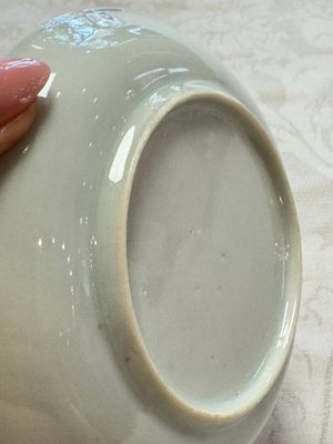 23 Chinese blue and white saucers with figural design, Yongzheng/Kangxi — photo 33