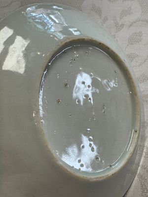 23 Chinese blue and white saucers with figural design, Yongzheng/Kangxi — photo 75