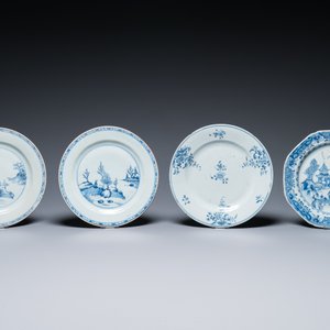 23 Chinese blue, white and Imari-style plates, Kangxi/Qianlong — 照片 10