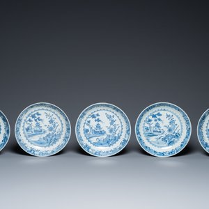 25 assiettes en porcelaine de Chine en bleu et blanc, Qianlong — photo 2