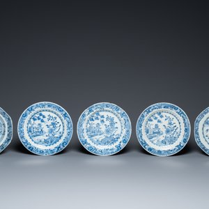 25 Chinese blue and white plates, Qianlong — 照片 10
