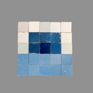 25 monochrome blue and white Dutch Delft tiles, 17/18th C. — photo 1