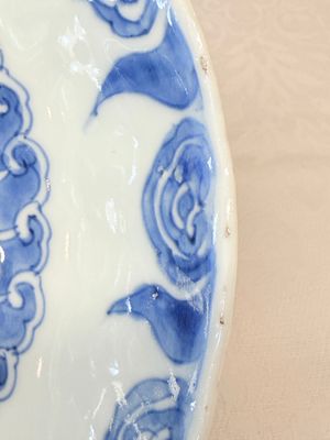 Six Chinese blue and white Ko-sometsuke 'Crane' plates for the Japanese market — photo 5