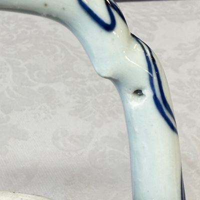 A Chinese blue and white 'Buddhist Lion' wine pot and cover — photo 21