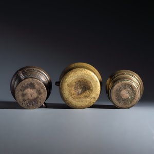 Three bronze mortars and two pestles — photo 7