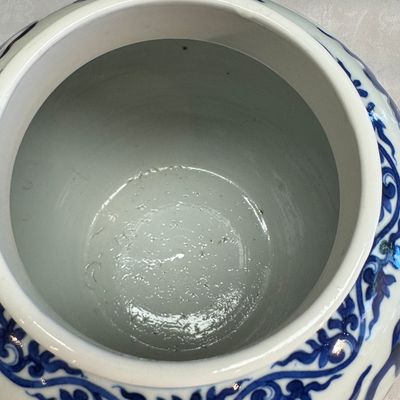 A pair of Chinese blue and white 'Dragon' jars and covers — photo 47