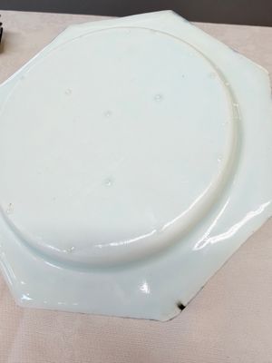 Six Chinese blue and white plates after a European silver model — photo 20