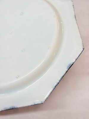Six Chinese blue and white plates after a European silver model — photo 33