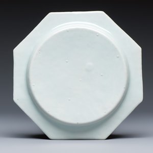 Six Chinese blue and white plates after a European silver model — photo 13