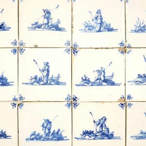 36 Dutch Delft blue and white shepherd tiles, 1st half 18th C. — 照片 2