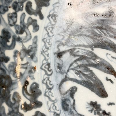 A Chinese blue and white 'Deer' dish — photo 12