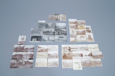 48 zwart-wit foto's met Chinese scènes, 19/20e eeuw
