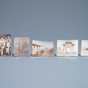 48 zwart-wit foto's met Chinese scènes, 19/20e eeuw — foto 2