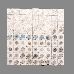 81 blue, white and manganese Dutch Delft tiles, 18th C. — photo 1