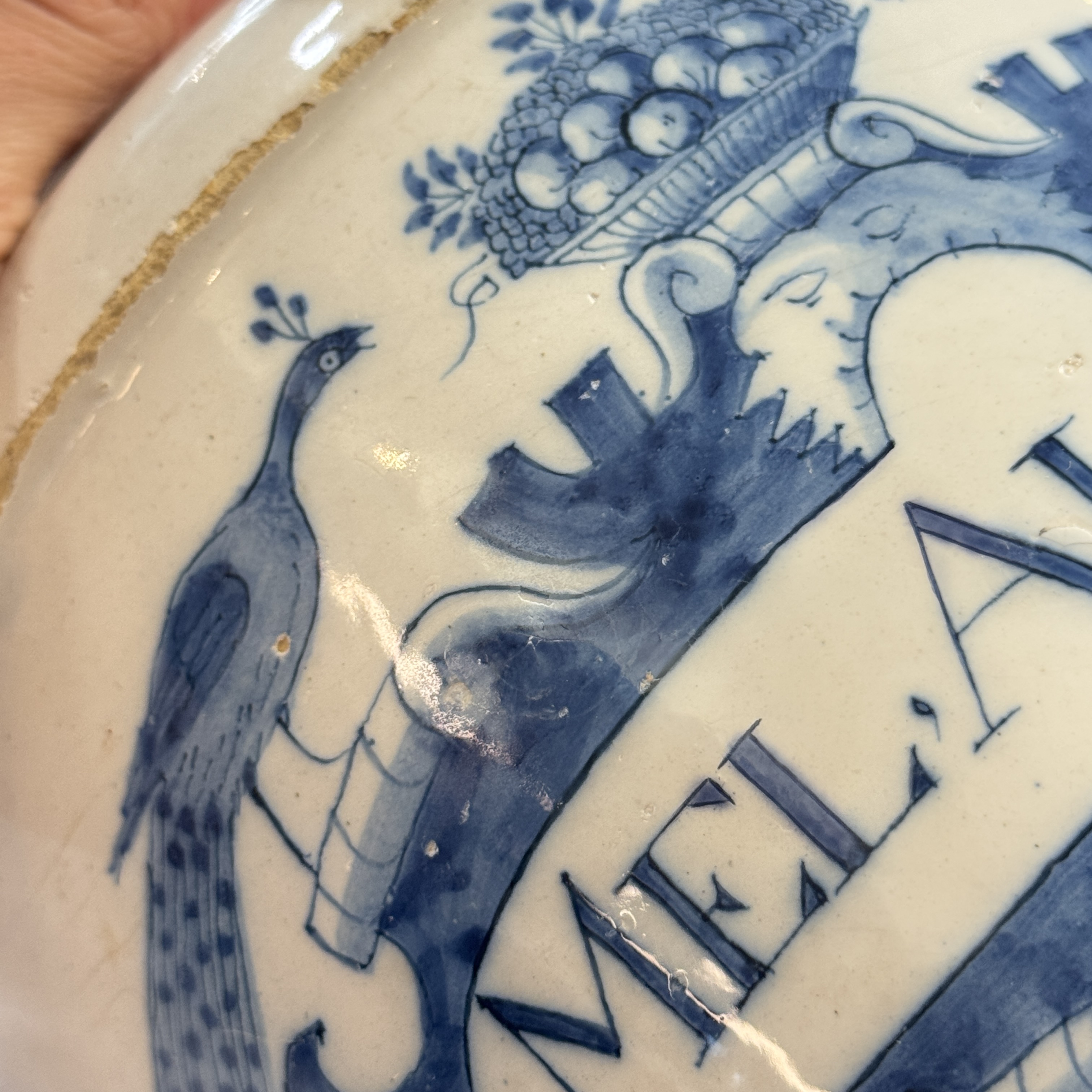A large blue and white Dutch Delft albarello inscribed 'MEL ALBUM' — photo 11