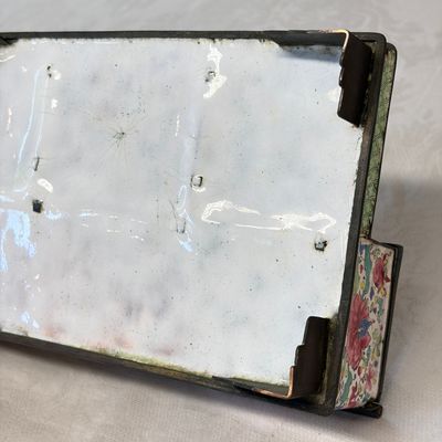 A Chinese Canton enamel rectangular writing desk set — photo 14
