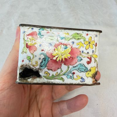 A Chinese Canton enamel rectangular writing desk set — photo 17