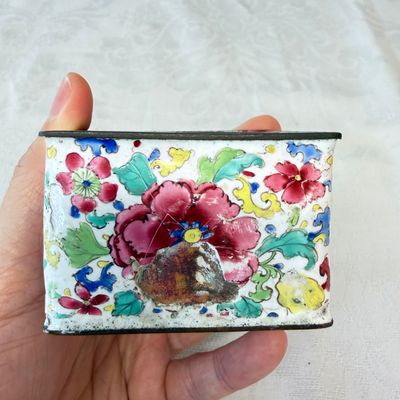 A Chinese Canton enamel rectangular writing desk set — photo 23