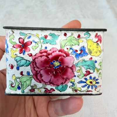 A Chinese Canton enamel rectangular writing desk set — photo 25