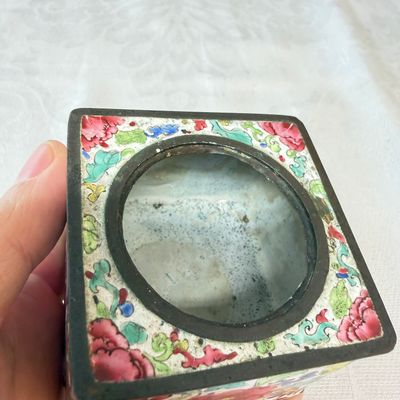 A Chinese Canton enamel rectangular writing desk set — photo 27
