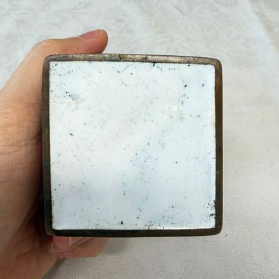 A Chinese Canton enamel rectangular writing desk set — photo 28