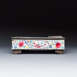 A Chinese Canton enamel rectangular writing desk set — photo 4