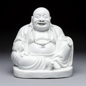 A Chinese Dehua blanc de Chine Milefo Buddha — photo 2