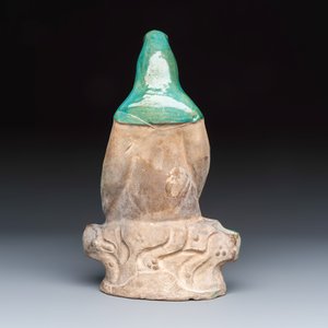 A Chinese Fahua-glazed stoneware 'Guanyin and Child' group — foto 4
